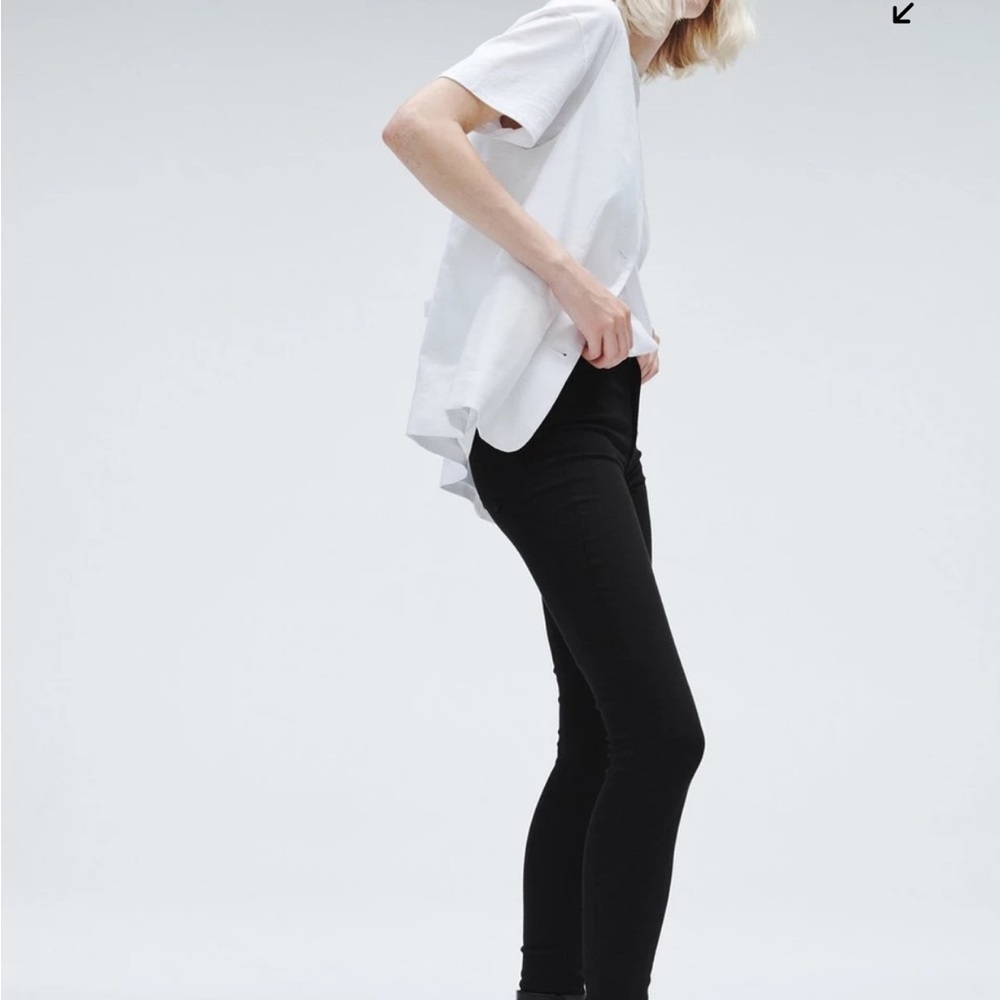 Rag & Bone Nina Skinny Jeans Women 24 Black High Rise - Picture 4 of 11